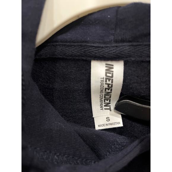 Independent Trading Co. Men’s Hoodie Graphic Print PVCK Navy Blue Small - Picture 5 of 5